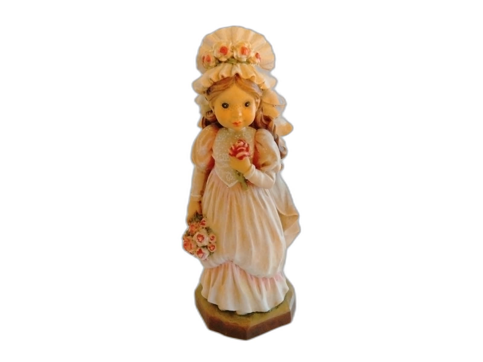 A-003 - Girl w/ Bonnet & Roses - Photo 1