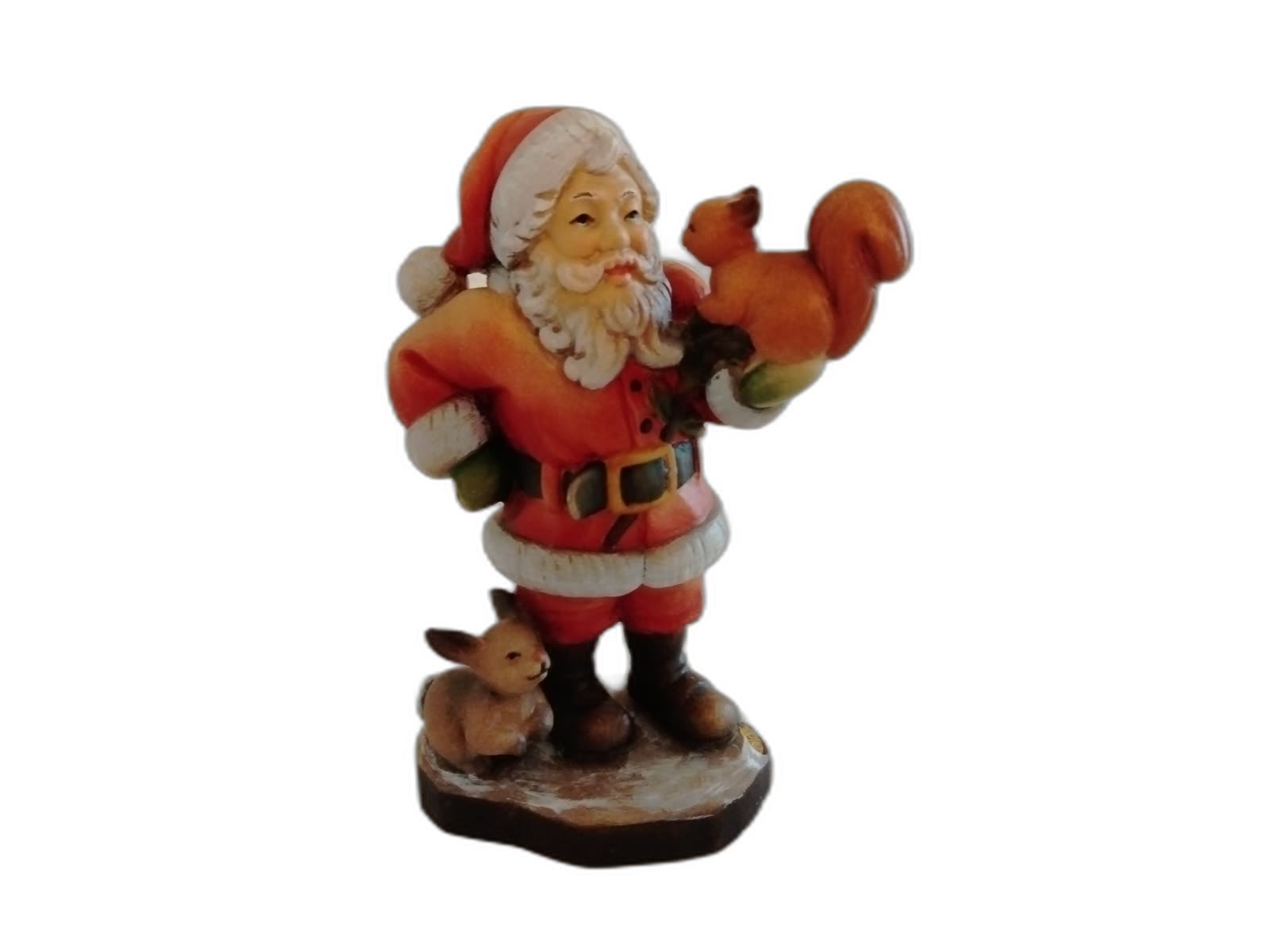 A-013 - Santa with Squirrel & Rabbit - Photo 1