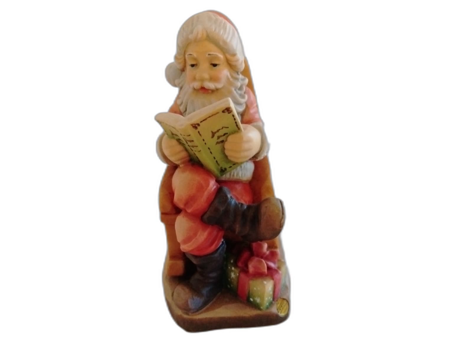 A-015 - Santa in Chair Reading - Photo 1