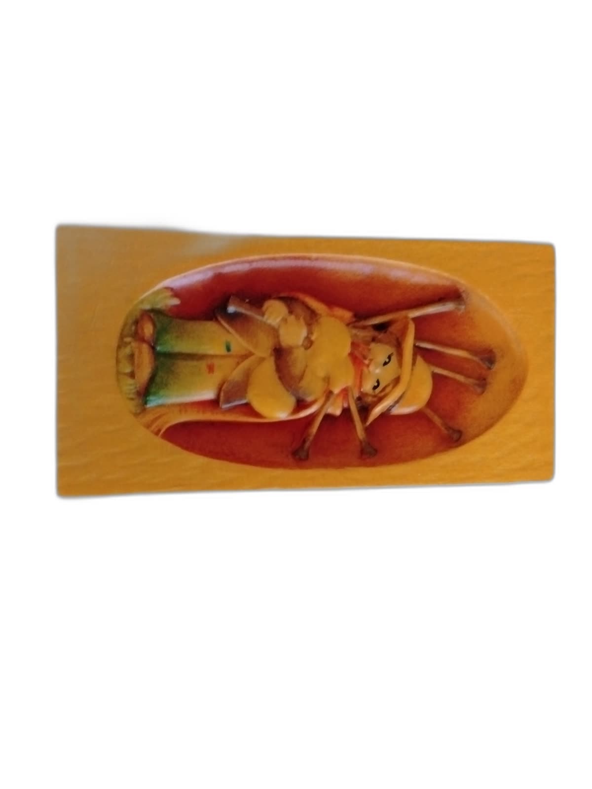 A-030 - Boy Playing Bagpipe (wood block plaque) - Photo 2