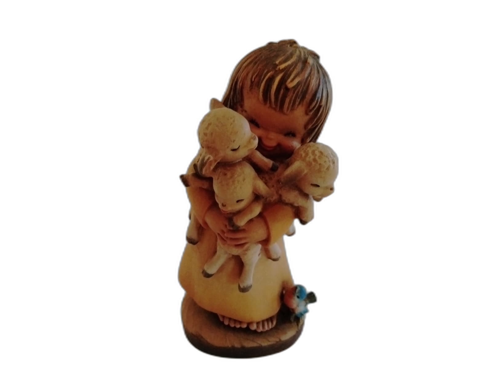 A-039 - Girl with Three Lambs - Photo 1