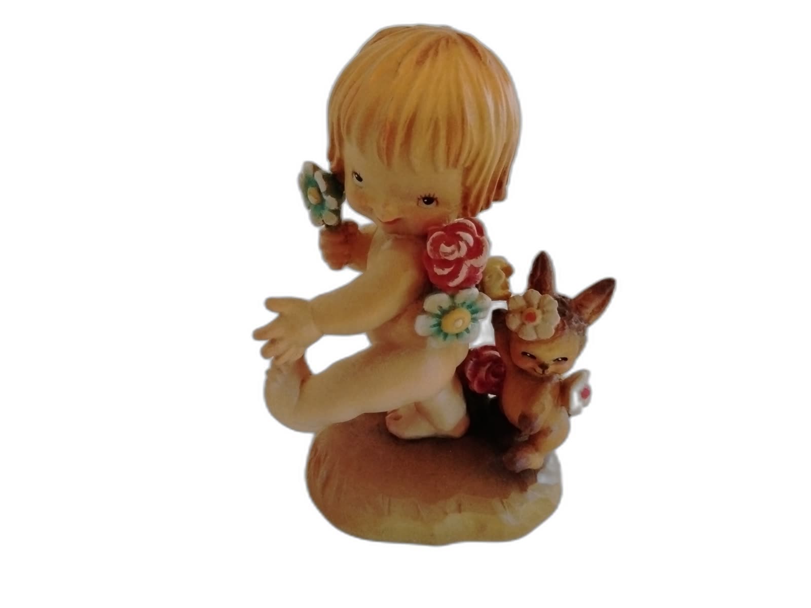 A-042 - Flower Girl with Bunny and Angel - Photo 1