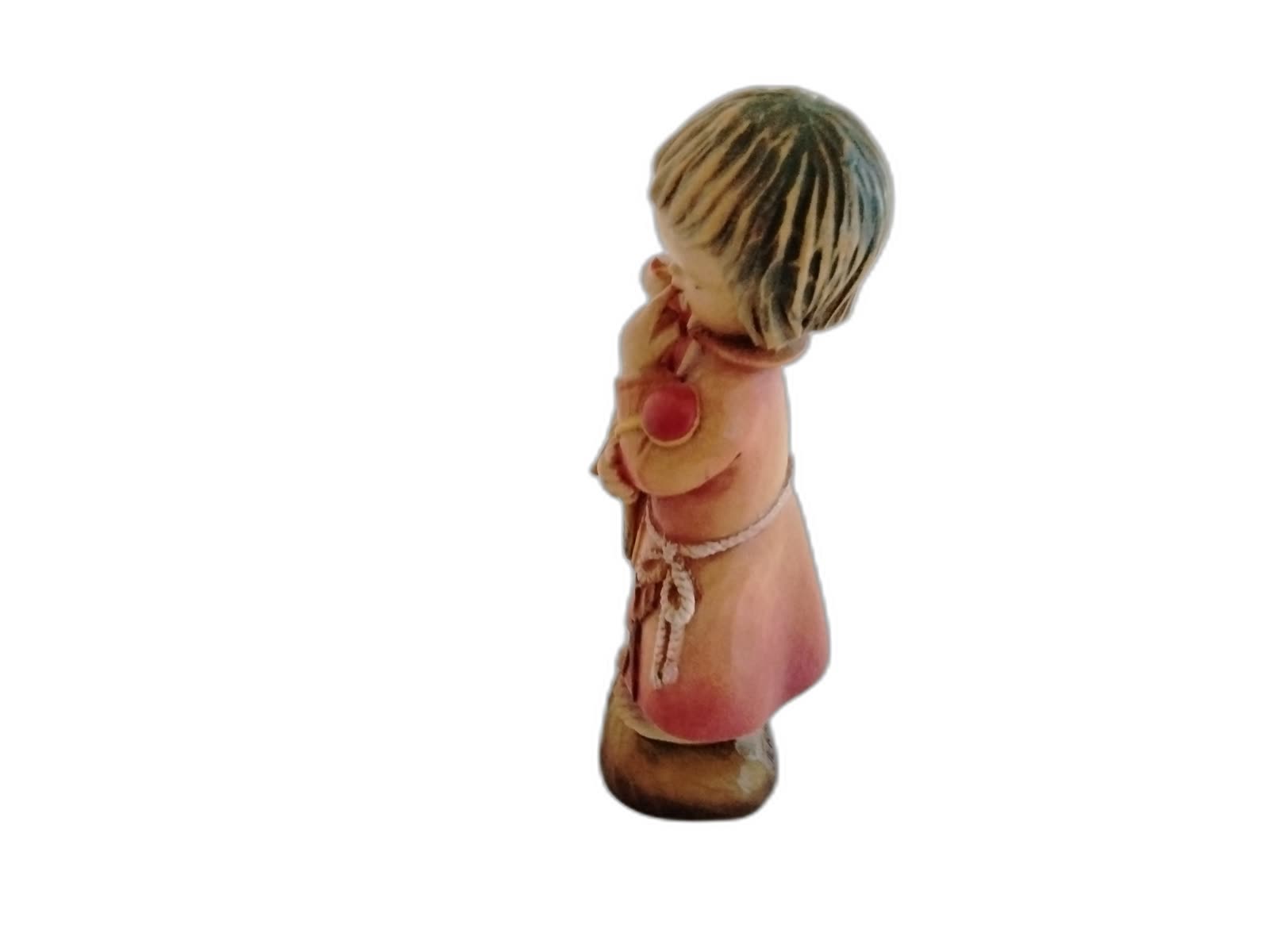 A-043 - Contemplative Girl with Bird and Bunny - Photo 2