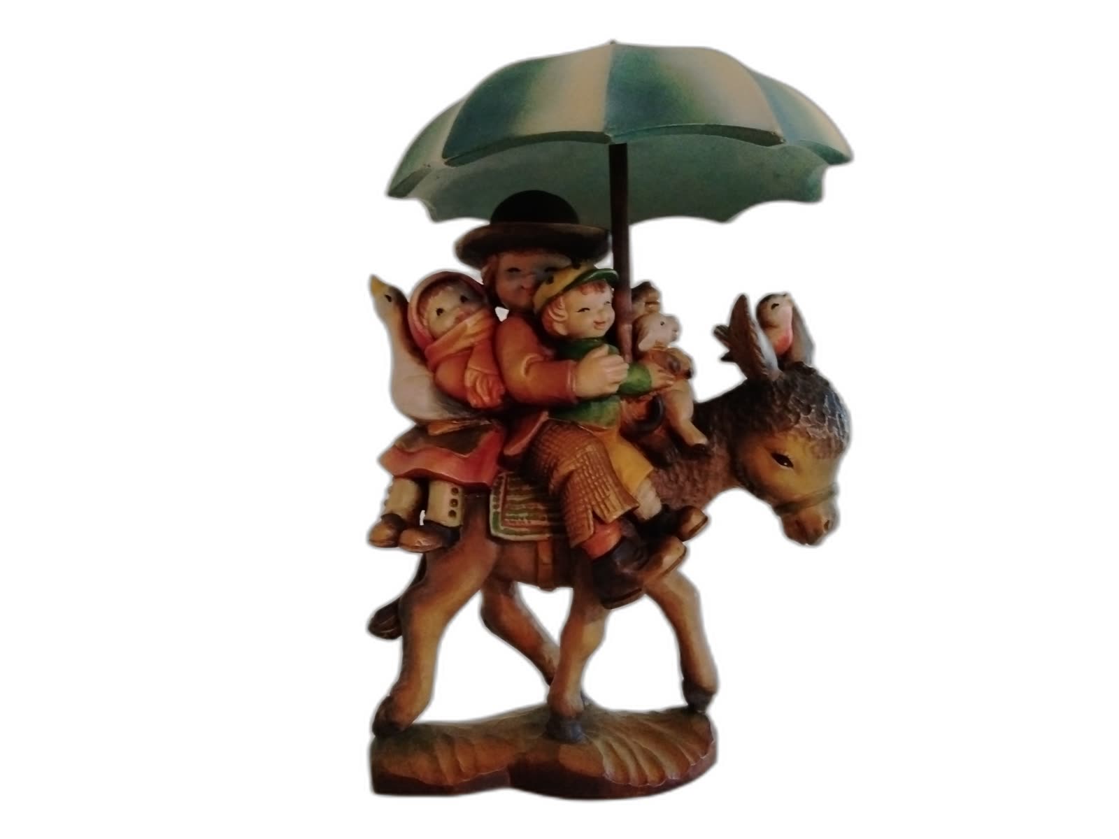 A-044 - Children on Donkey w/ Umbrella - Photo 1