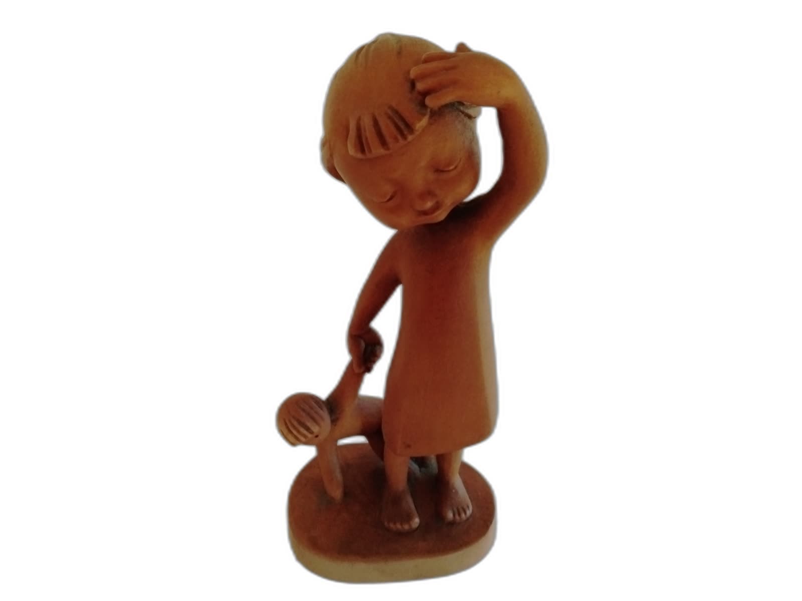 A-049 - Girl with Dragging Doll - Photo 1