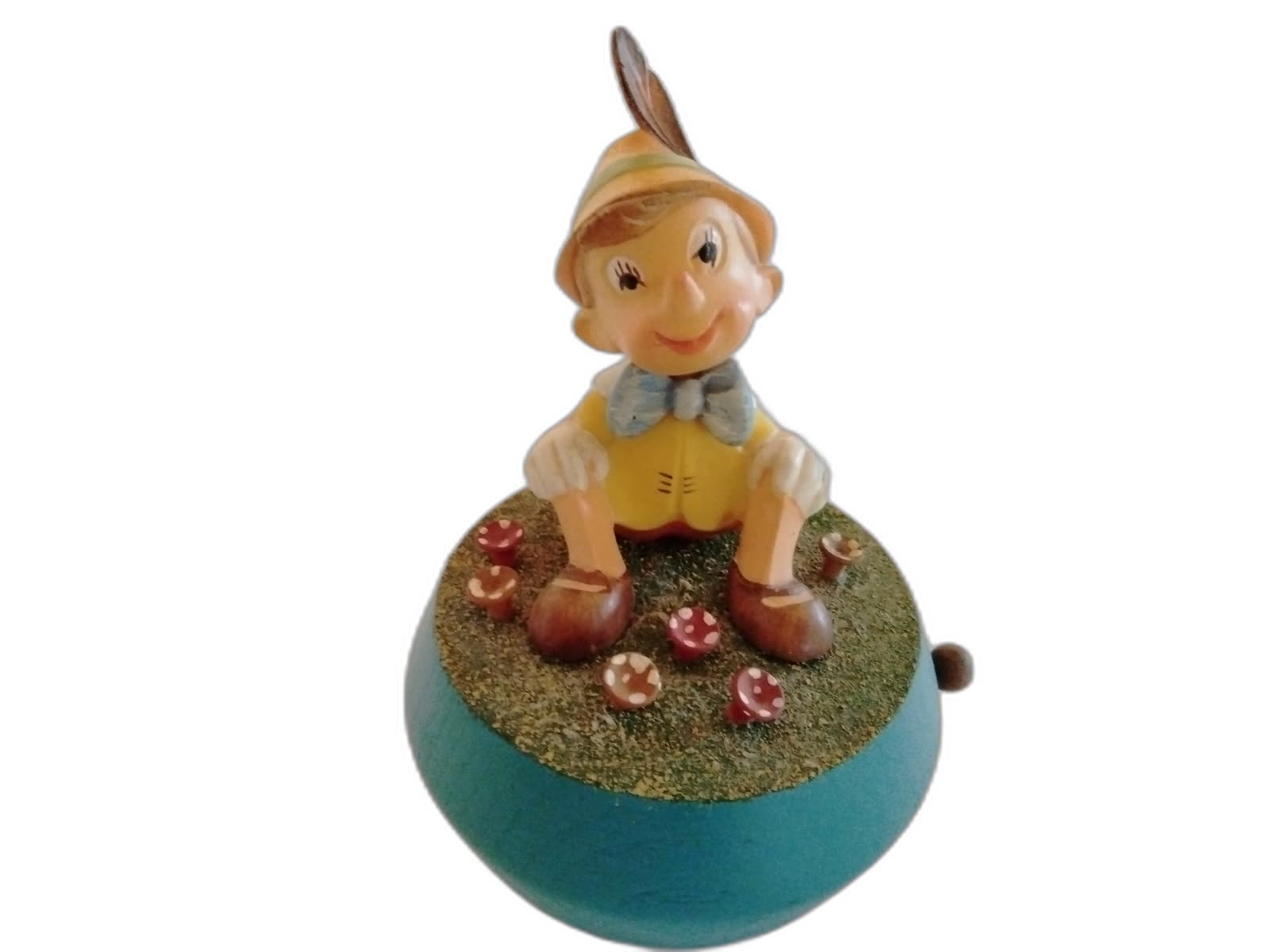 A-102 - Pinocchio with Mushrooms Music Box - Photo 1