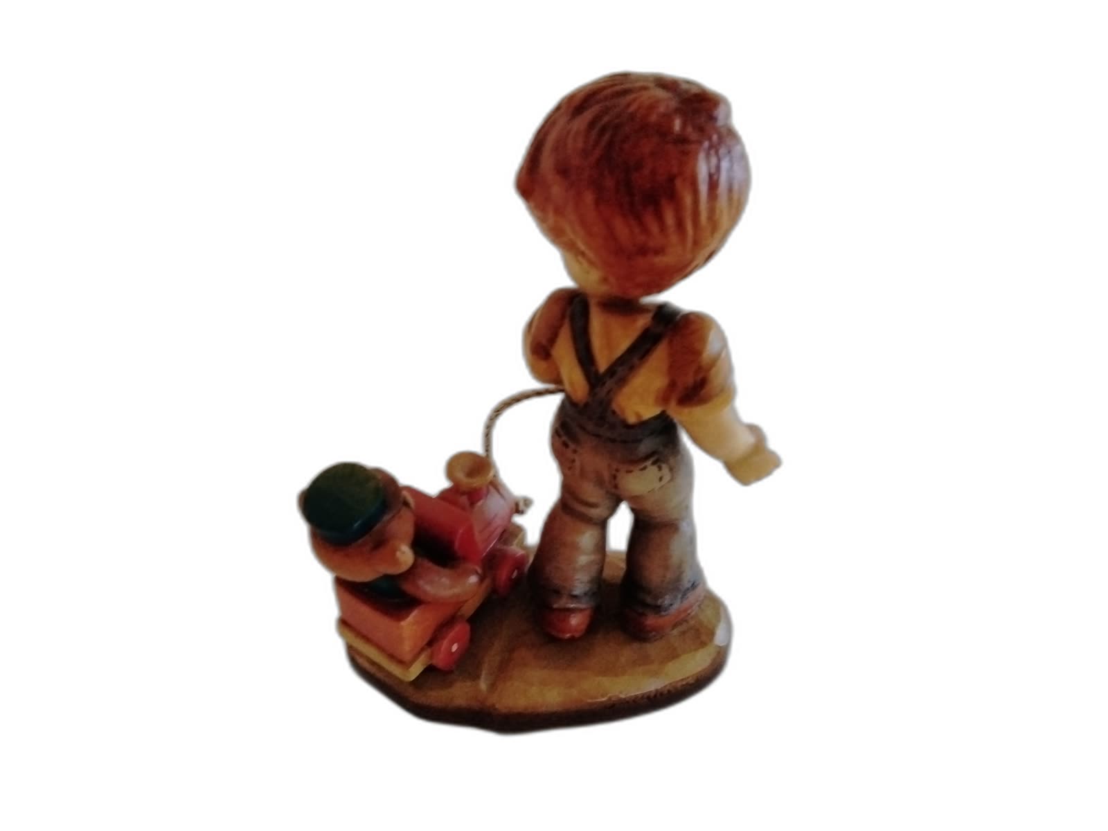 A-108 - Boy Pulling Teddy Bear in Wagon - Photo 4