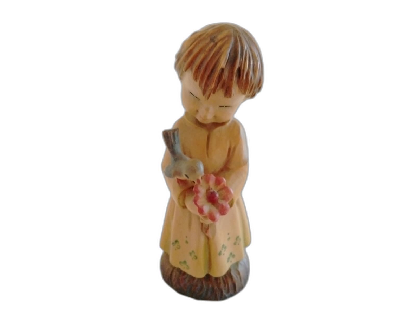 A-112 - First Blossom — Girl with Rabbit and Flowers - Photo 1