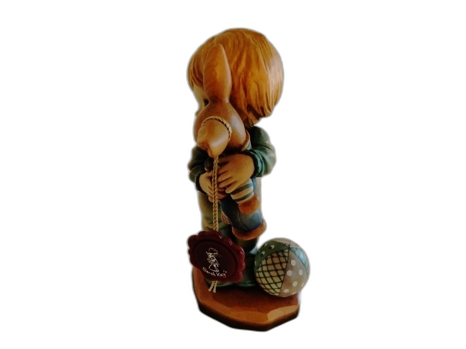 A-114 - Boy Holding Rabbit and Ball - Photo 2