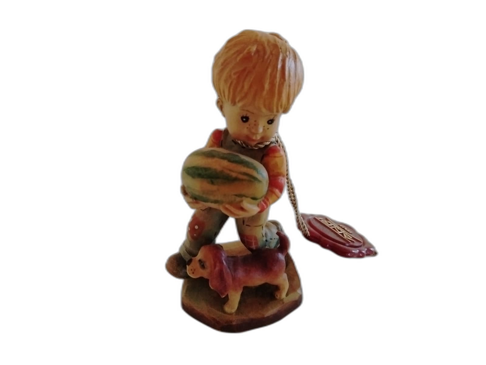 A-121 - Boy with Watermelon and Dog - Photo 1