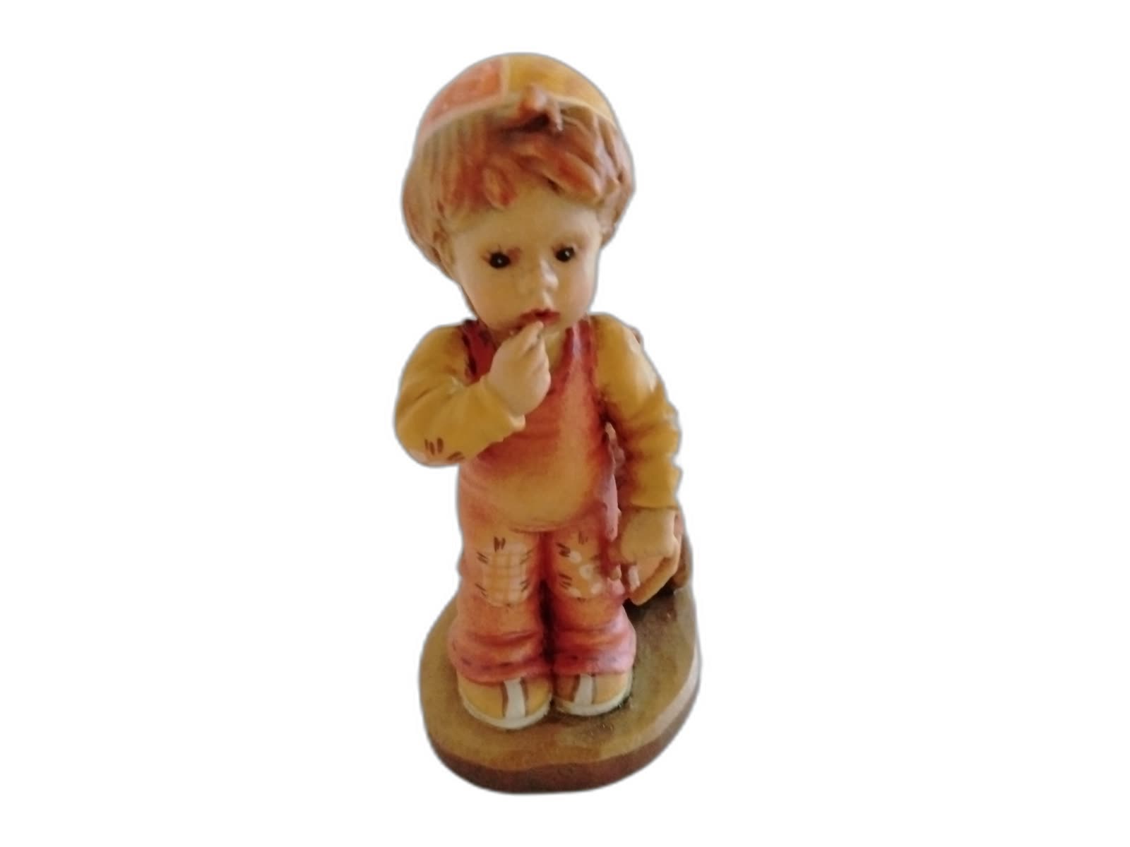 A-124 - Boy Pulling Teddy Bear Cart - Photo 1