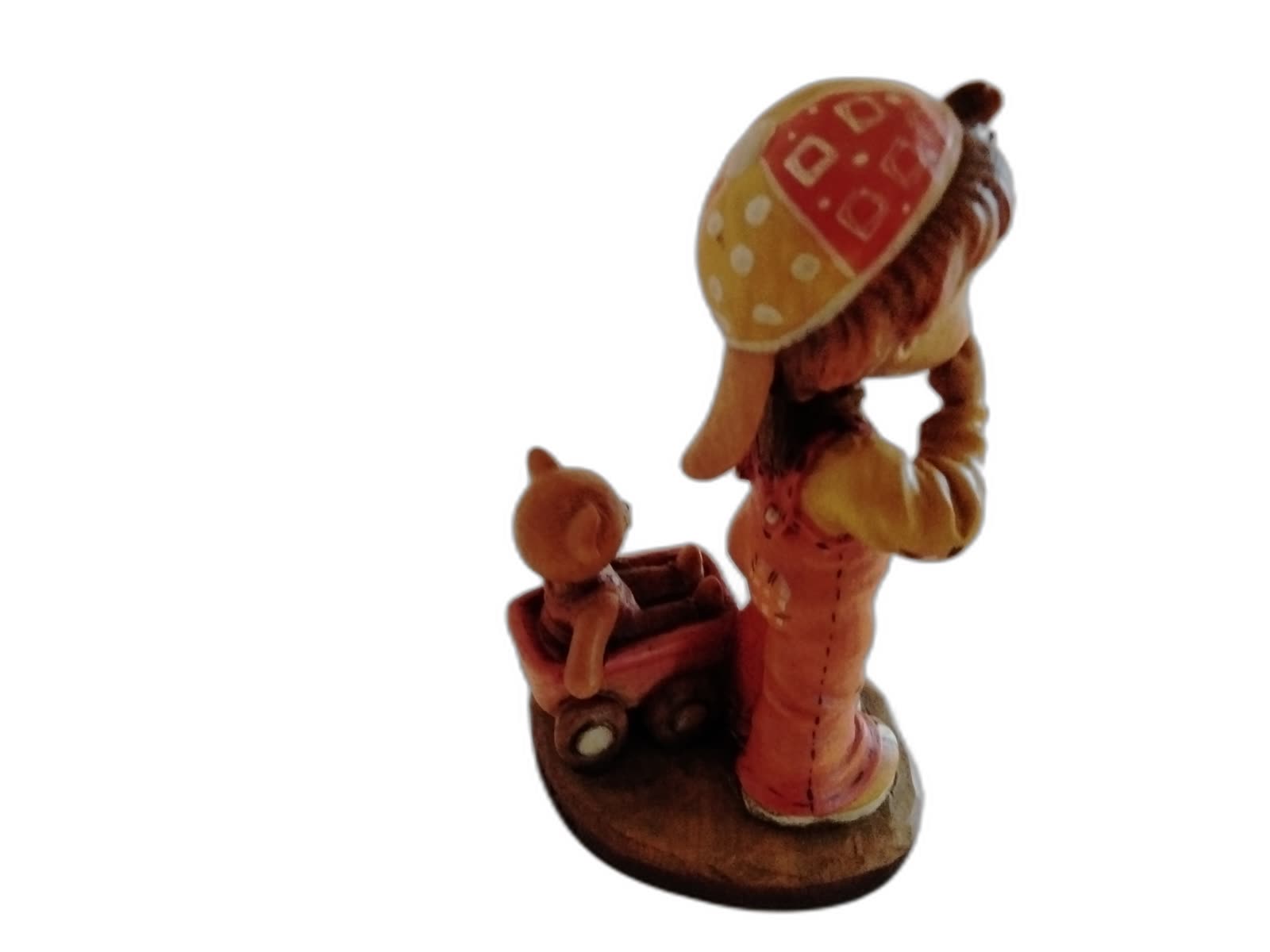 A-124 - Boy Pulling Teddy Bear Cart - Photo 2