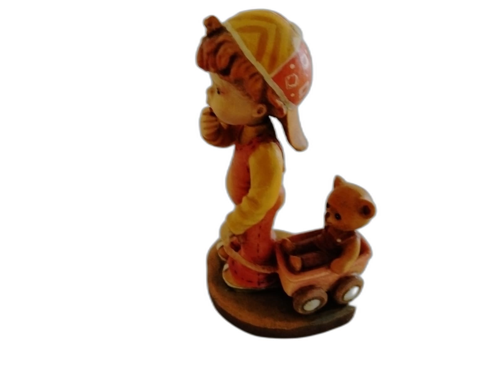 A-124 - Boy Pulling Teddy Bear Cart - Photo 3