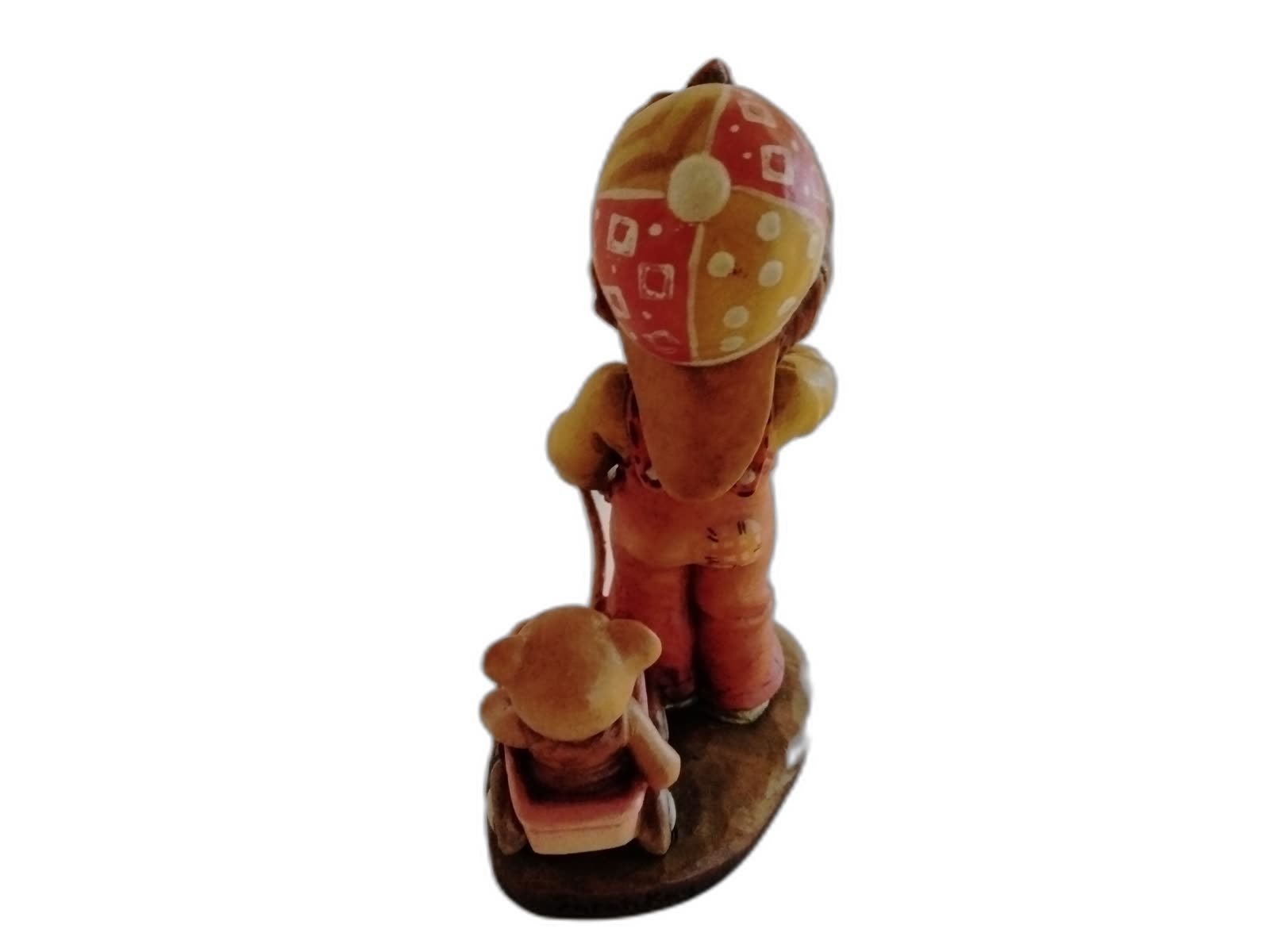 A-124 - Boy Pulling Teddy Bear Cart - Photo 4