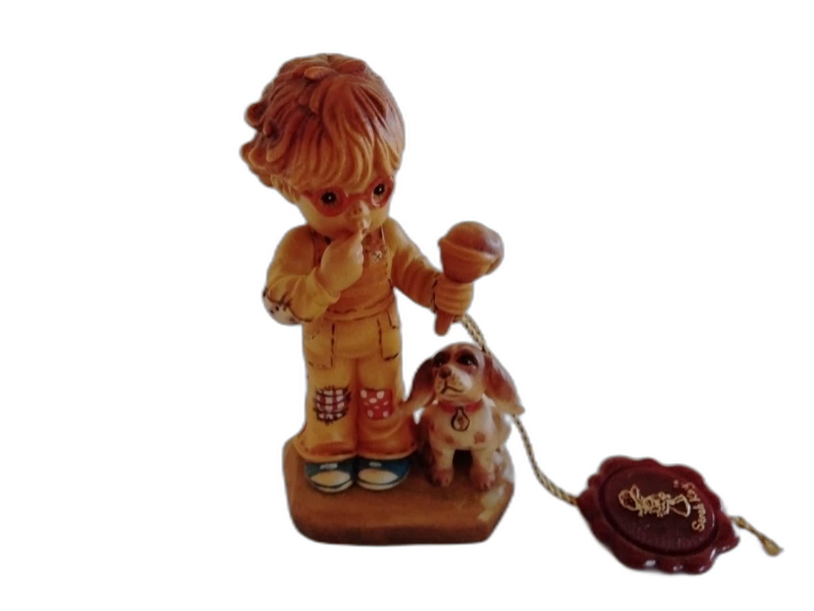 A-127 - Girl with Ice Cream and Dog - Photo 1
