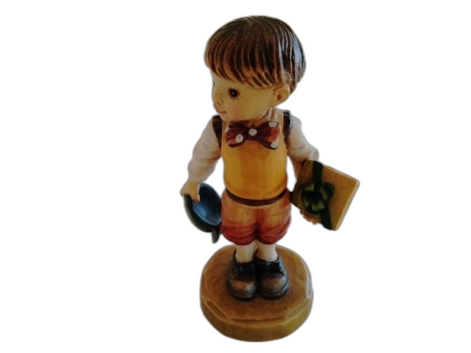 A-131 - Boy Holding Hat and Present - Photo 1