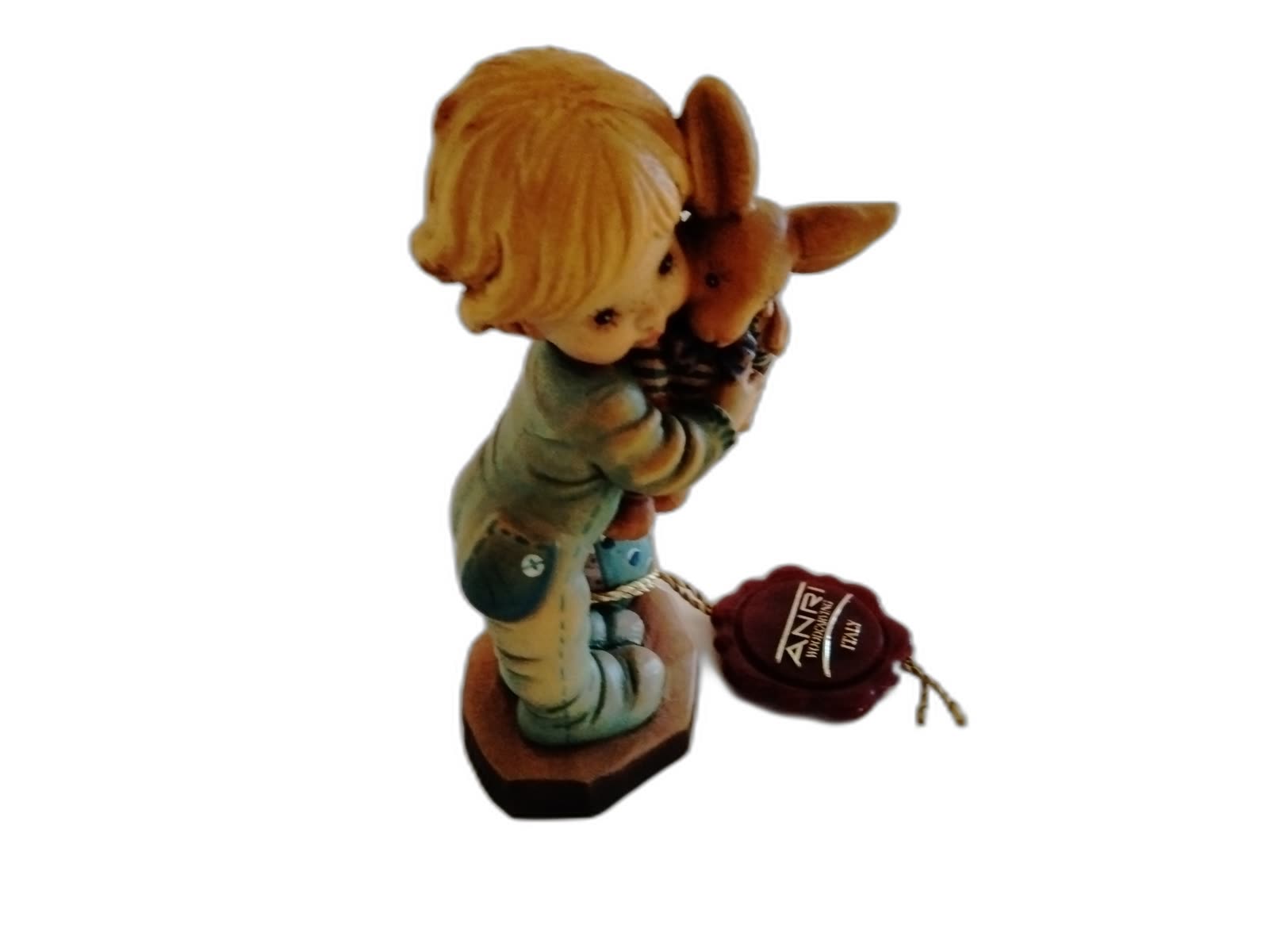 A-135 - Boy Holding Rabbit and Ball - Photo 2
