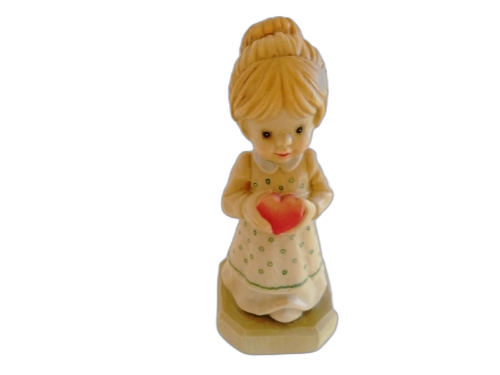 A-139 - Girl Holding a Red Heart - Photo 1