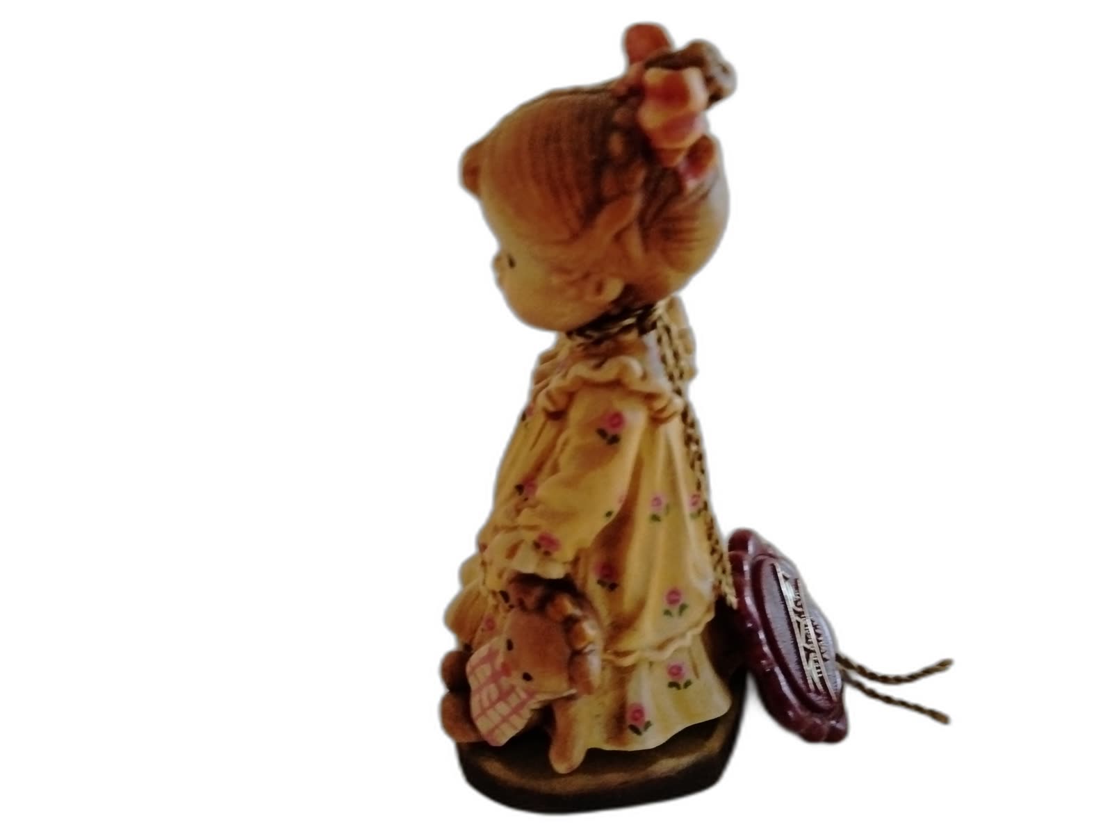 A-140 - Girl Carrying Teddy Bear and Doll - Photo 3