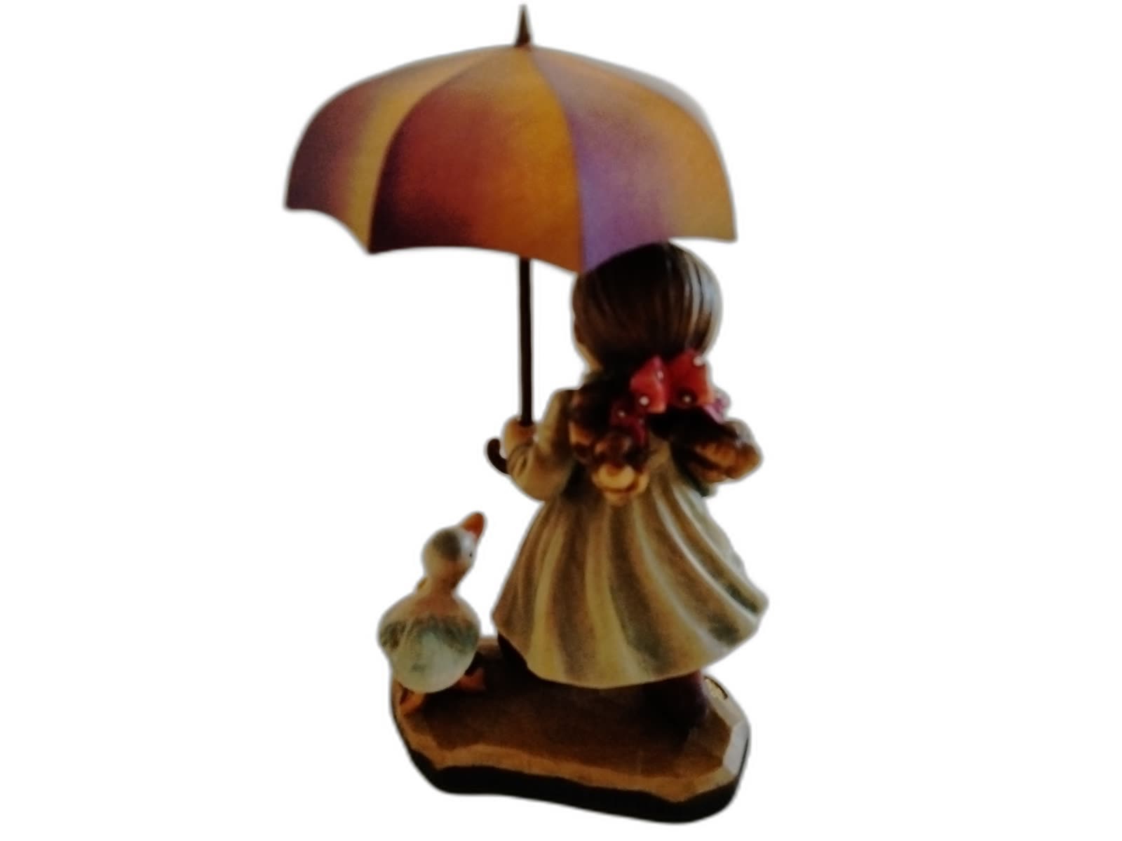 A-147 - Girl in Rain with Umbrella and Ducks - Photo 4