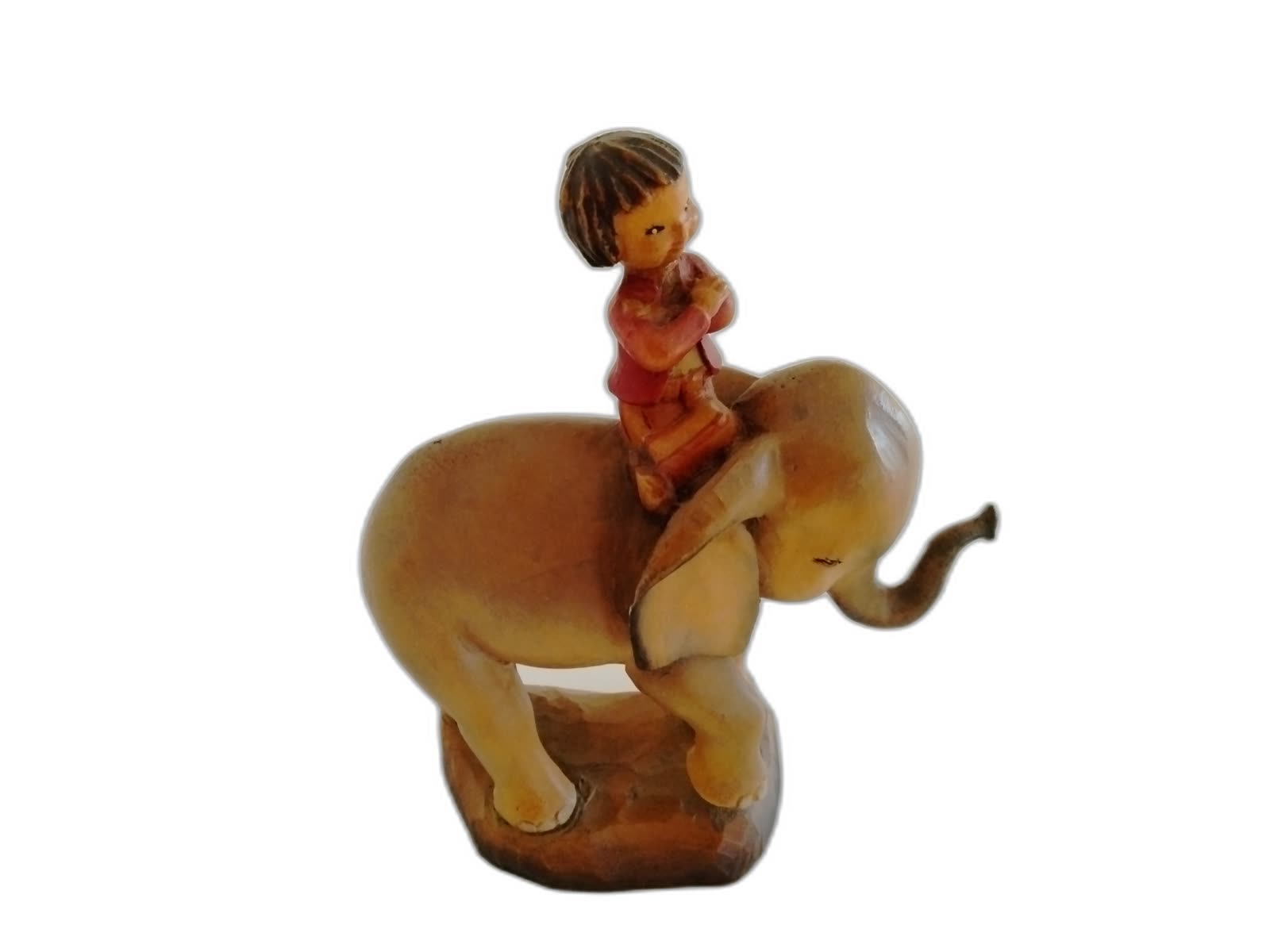 A-160 - Child Riding an Elephant - Photo 1
