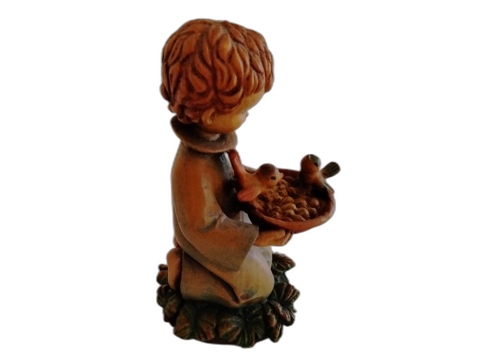 A-163 - Girl Kneeling with Birds - Photo 2