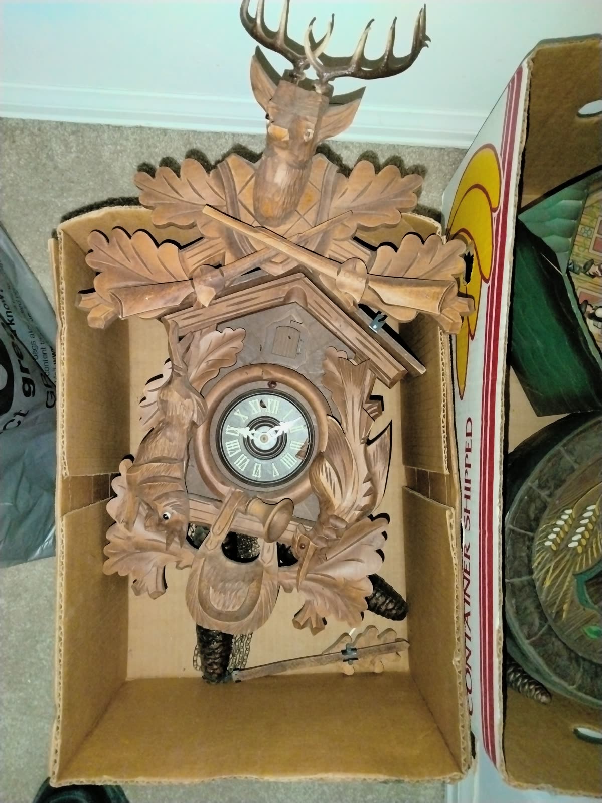 CL-002 Carved Deer Cuckoo Clock image 3