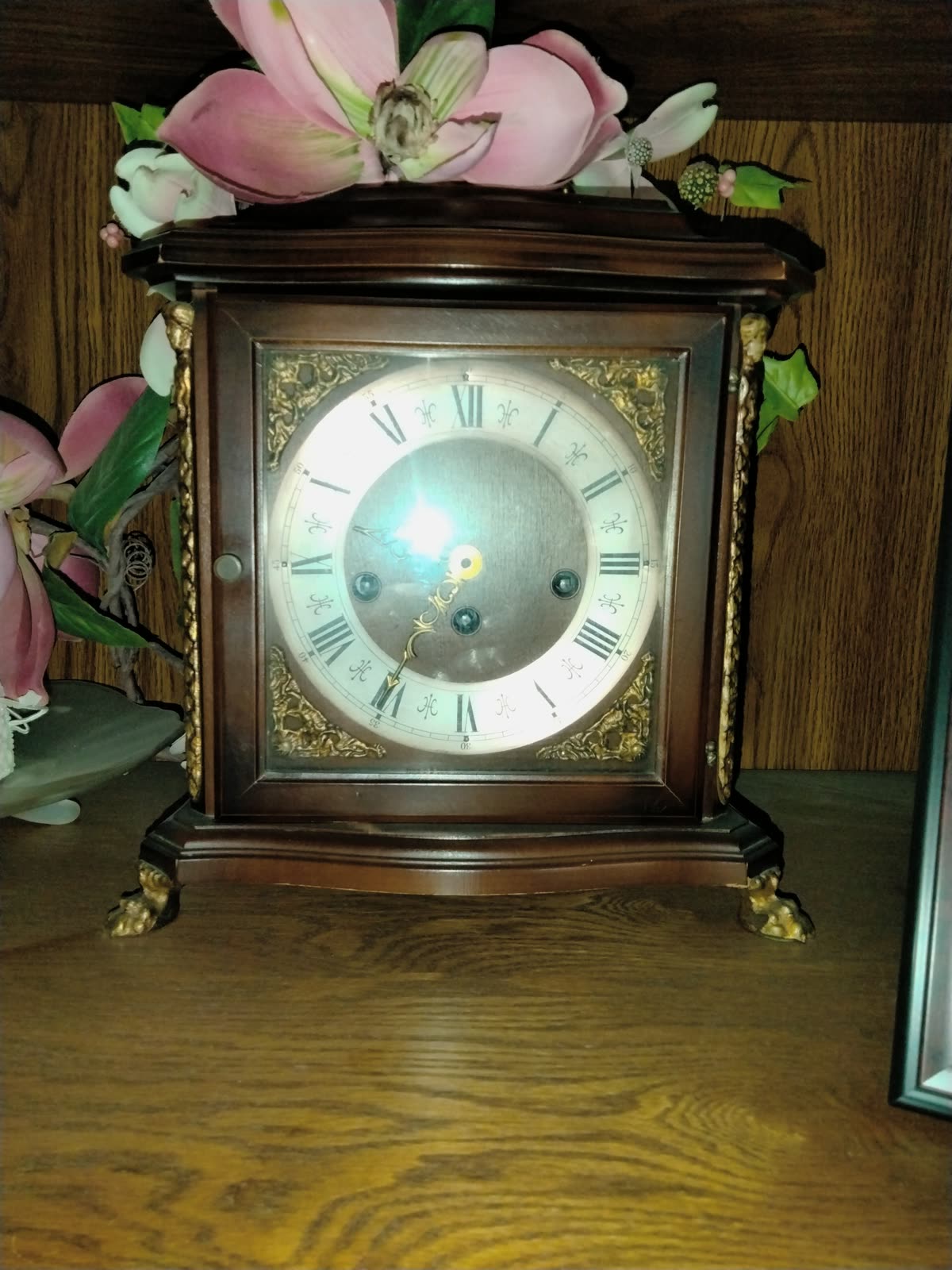 CL-007 Wood Mantel Clock image 2