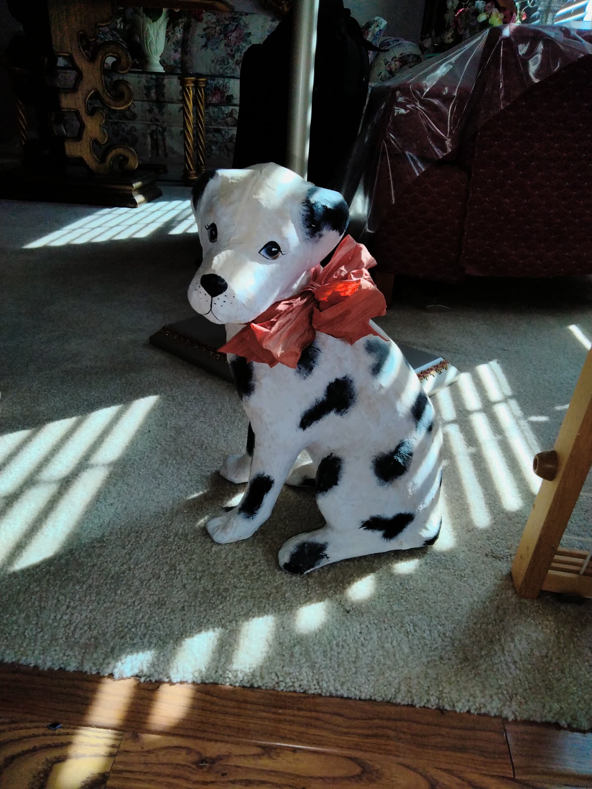 MS-004 Decorative Dalmatian Dog Statue image 1
