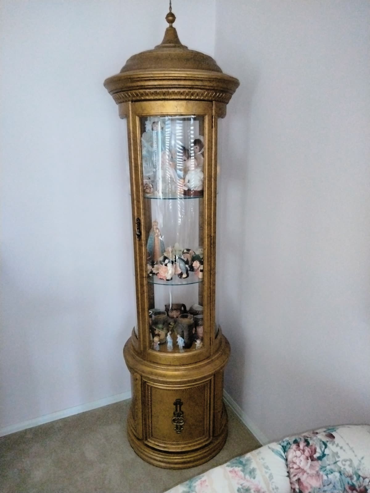 C1-004 Round Curio Display Cabinet image 2