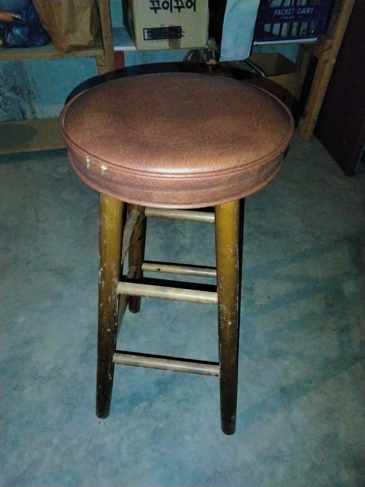 MS-022 Padded Bar Stools Pair image 1